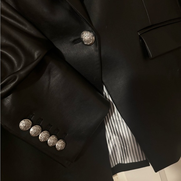 Veronica Beard Vegas Leather Jacket size 12 - Picture 3 of 7